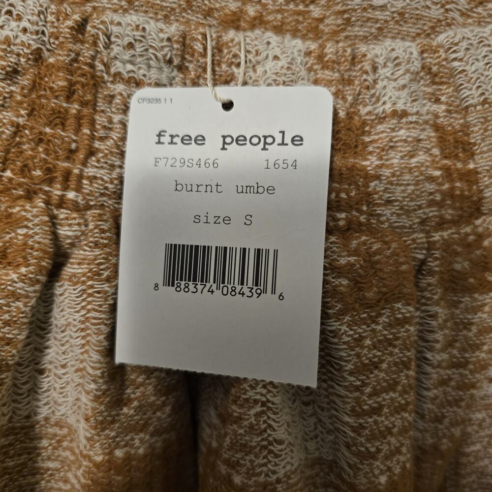 New Free People Burnt Umber Plaid Holly Go Lightly Tweed Mini Skirt $88 Small - Picture 5 of 5